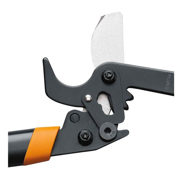 Fiskars PowerGear2 18-Inch Bypass Lopper blades view fully opened zoomed