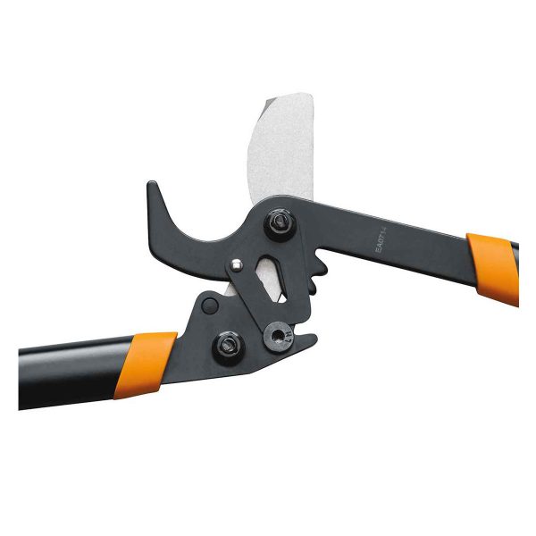 Fiskars PowerGear2 25-Inch Bypass Lopper blades view fully opened zoomed